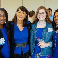 President Philomena V. Mantella with guests.